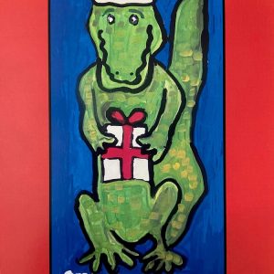 Happy Alligator Holiday Card